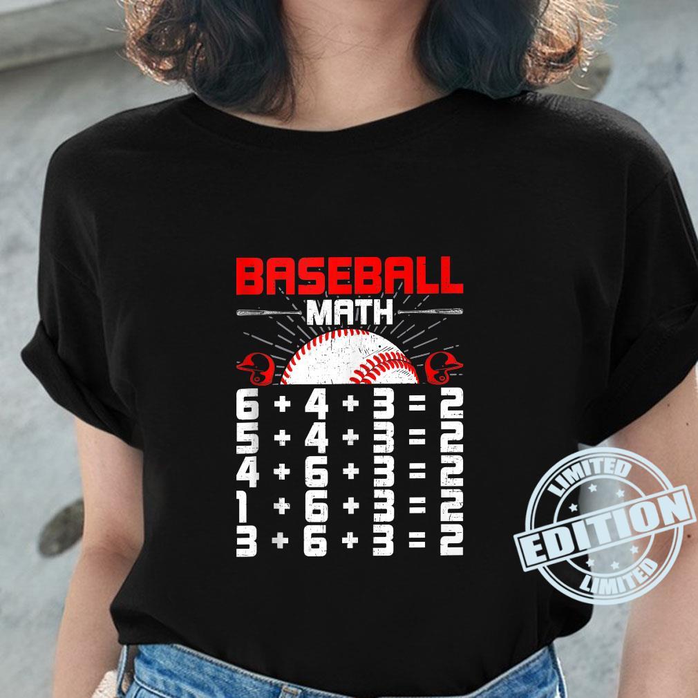 Baseball-Math-Double-Play Baseball Shirt-ladies-tee