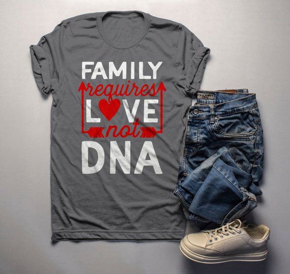Men’s Family T Shirt Requires Love Not DNA Blended Family Shirts Adoption Tee Men's Family T Shirt Requires Love Not DNA Blended Family Shirts Adoption Tee