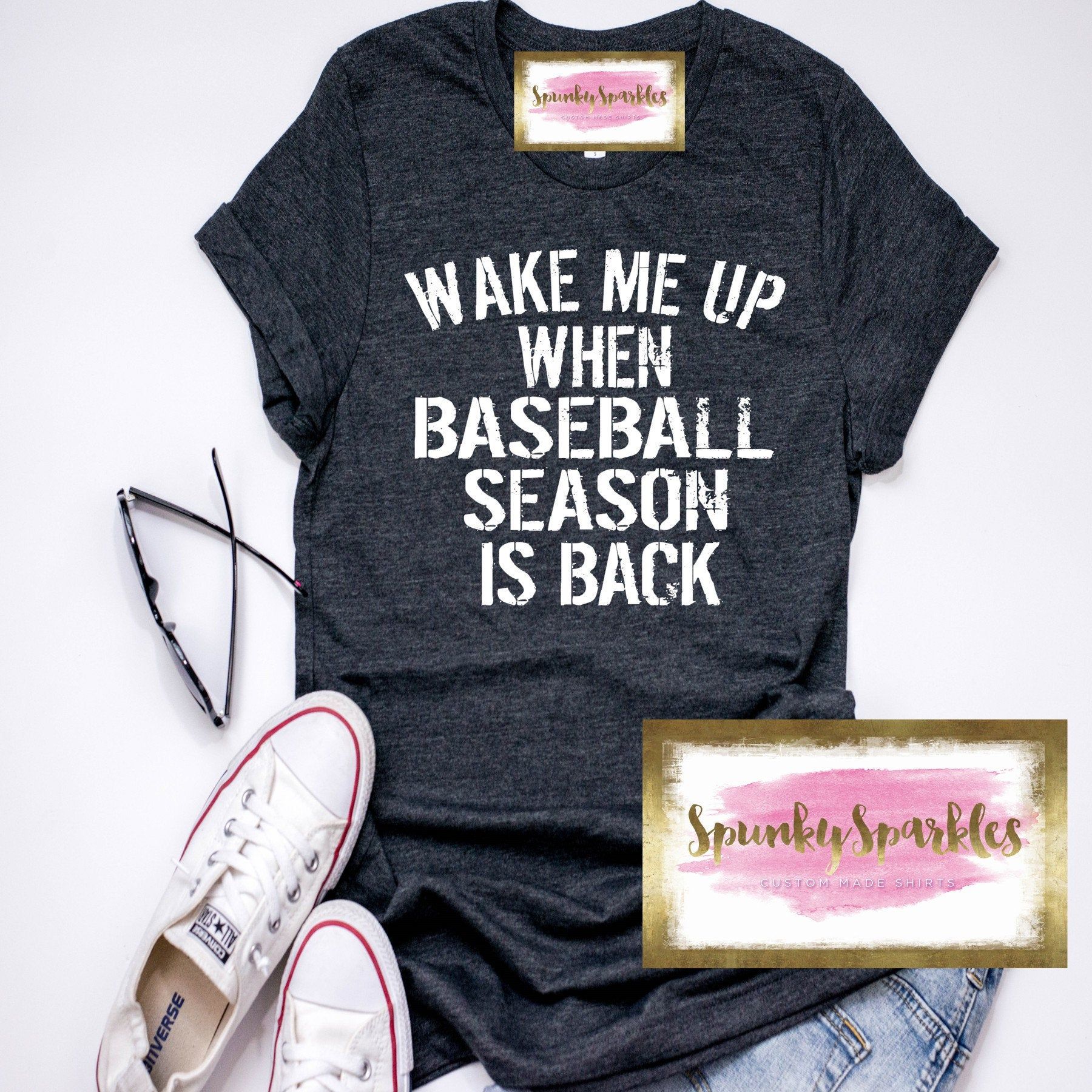 Wake Me Up When Baseball Is Back Shirt, Baseball Season Shirt, Baseball Mom Shirt, Baseball Tank, Baseball Girlfriend, Baseball T-Shirt