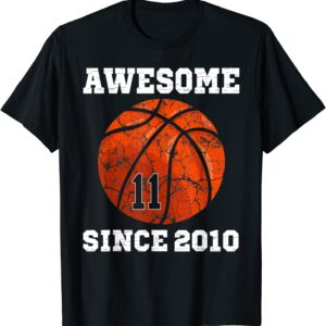 11th Birthday Basketball Lover Gift 11 Years Old Vintage T-Shirt unisex Gildan Short-Sleeve T-Shirt Long Sleeve T-Shirt Heavy Blend Hoodie Crewneck Sweatshirt