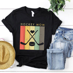 Retro Style Ice Hockey Mom T-Shirt