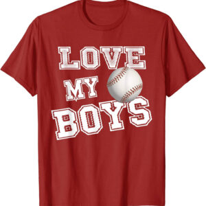 baseball love my boys unisex Gildan Short-Sleeve T-Shirt Long Sleeve T-Shirt Heavy Blend Hoodie Crewneck Sweatshirt