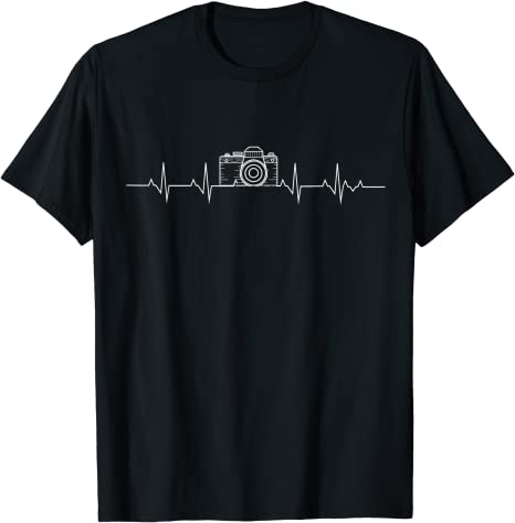 Camera Photography Heartbeat for Photographers T-Shirt unisex Gildan Short-Sleeve T-Shirt Long Sleeve T-Shirt Heavy Blend Hoodie Crewneck Sweatshirt