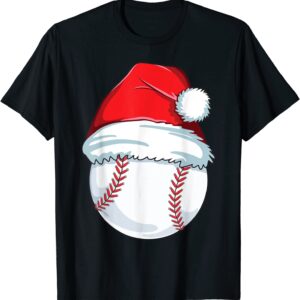 Christmas Baseball T-Shirt For Kids Men Ball Santa Pajama T-Shirt unisex Gildan Short-Sleeve T-Shirt Long Sleeve T-Shirt Heavy Blend Hoodie Crewneck Sweatshirt