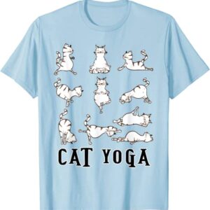 Fun Cat Yoga Gift T Shirt, Cute Family Gift, Lt unisex Gildan Short-Sleeve T-Shirt Long Sleeve T-Shirt Heavy Blend Hoodie Crewneck Sweatshirt