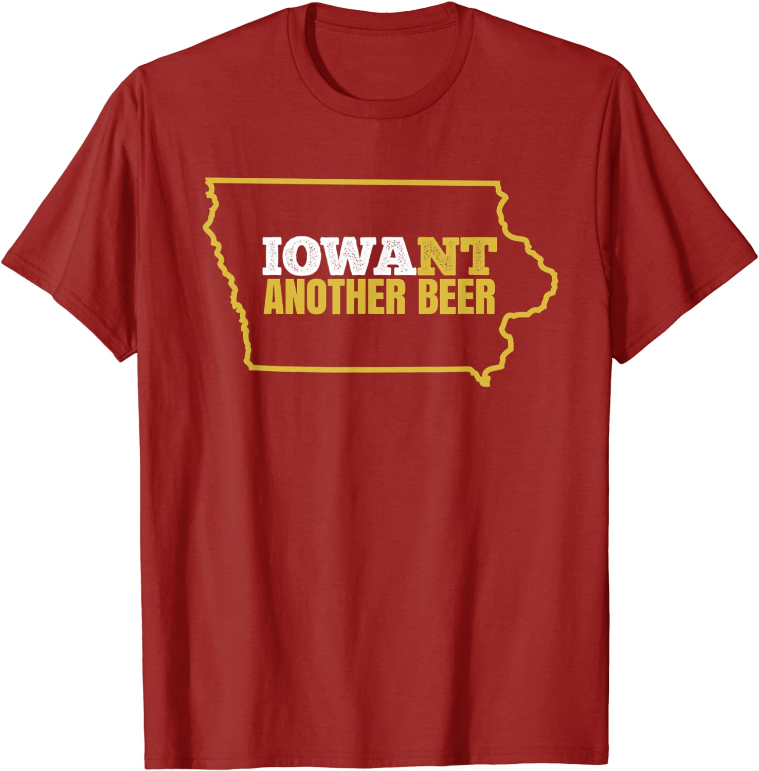 Funny Iowa Beer Shirt-Distressed Iowa State Map T Shirt T-Shirt unisex Gildan Short-Sleeve T-Shirt Long Sleeve T-Shirt Heavy Blend Hoodie Crewneck Sweatshirt