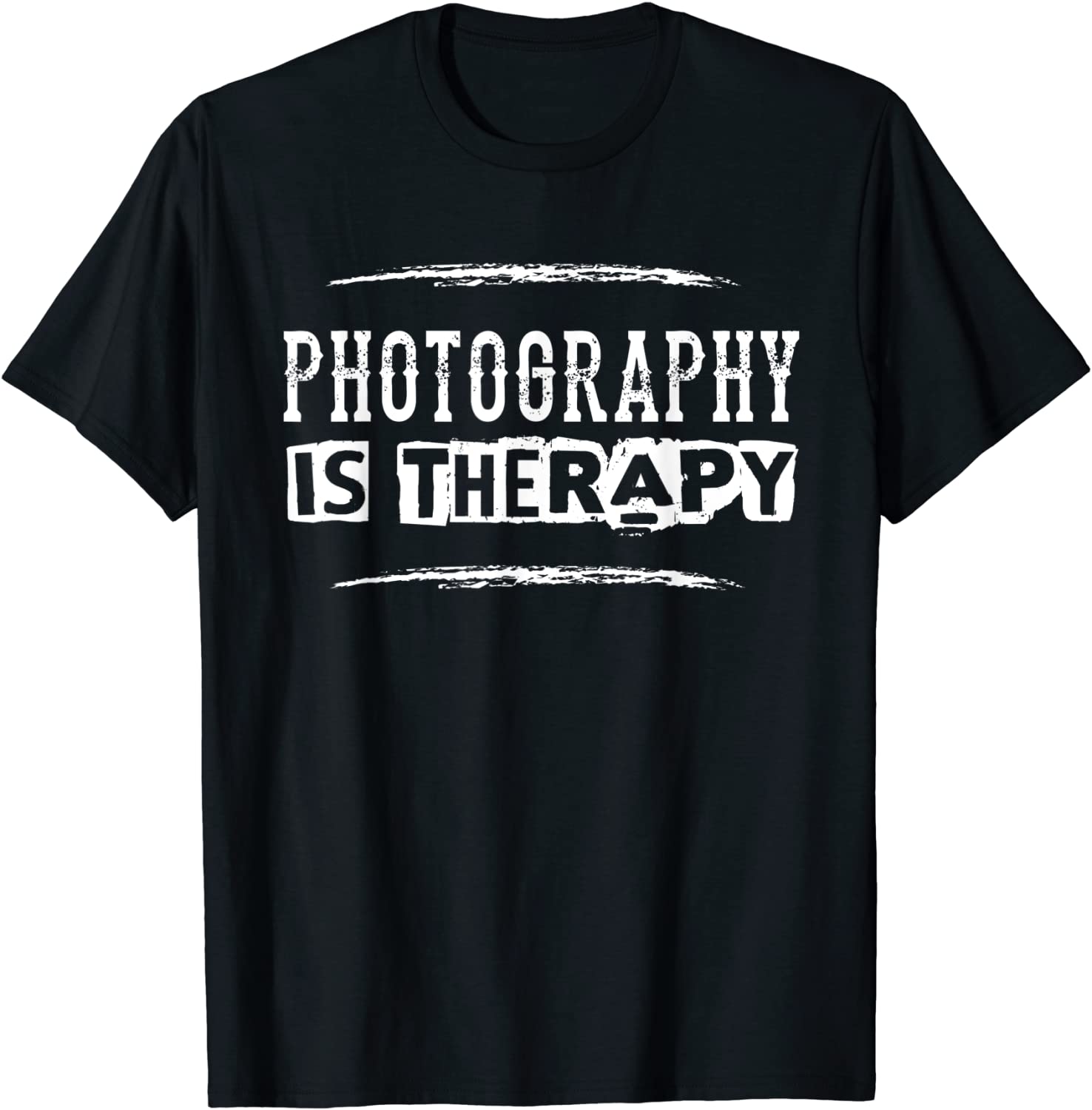 Photography Is Therapy – Funny Photographer Saying T-Shirt unisex Gildan Short-Sleeve T-Shirt Long Sleeve T-Shirt Heavy Blend Hoodie Crewneck Sweatshirt