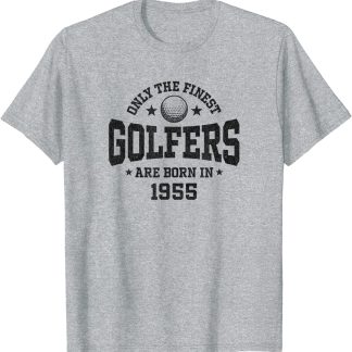 Gift for 66 Year Old Golfer Golfing 1955 66th Birthday T-Shirt unisex T-Shirt Long Sleeve T-Shirt  Hoodie Sweatshirt