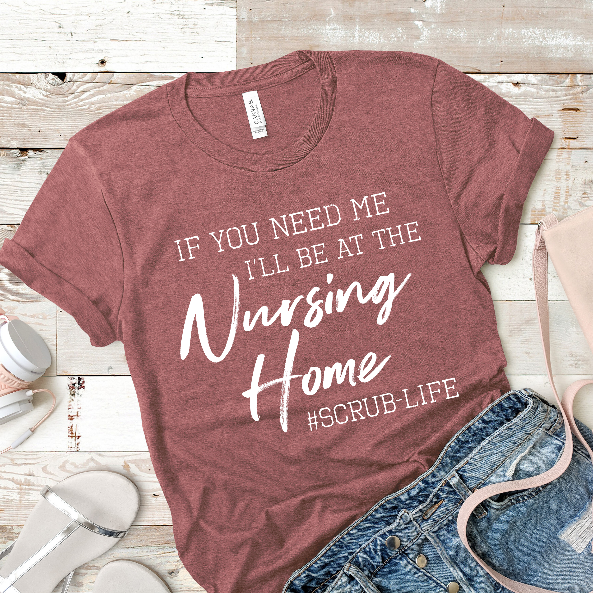 If You Need Me I'll Be At The Nursing Home Funny Nurse Shirt - Black Heather _ 2XL unisex T-Shirt Long Sleeve T-Shirt  Hoodie Sweatshirt
