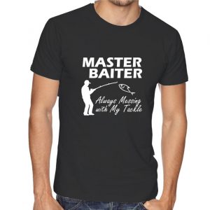 Master Baiter Always Messing With My Tackle Funny Fishing T Shirt Tshirt Unisex Novelty Slogan Gift Fishing Lovers Presence Granddad unisex T-Shirt Long Sleeve T-Shirt  Hoodie Sweatshirt