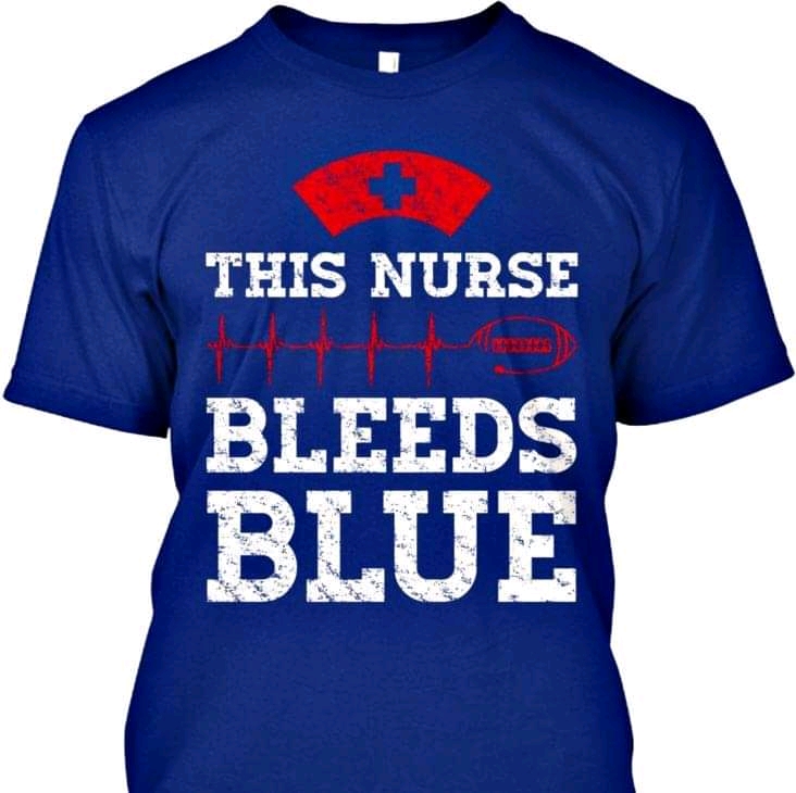 this nurse bleeds blue unisex T-Shirt Long Sleeve T-Shirt  Hoodie Sweatshirt