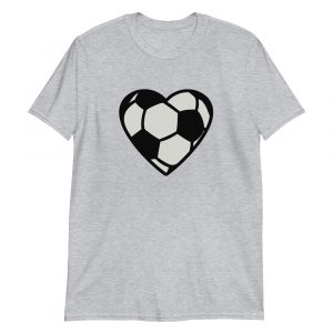love heart soccer Short-Sleeve Unisex T-Shirt love heart soccer Short-Sleeve Unisex T-Shirt