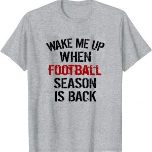 WAKE ME UP football IS BACK unisex T-Shirt Long Sleeve T-Shirt Hoodie Sweatshirt WAKE ME UP football IS BACK unisex T-Shirt Long Sleeve T-Shirt Hoodie Sweatshirt