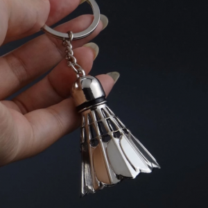 Alloy Badminton Keychain For Men Women Keychain Jewelry Key Chain Holder Ring Car Bag Pendant Charm Keyring Athlete Clue Gift