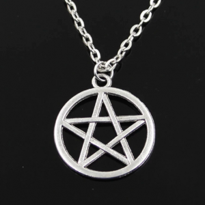 Simple Classic Fashion Star Pentagram Antique Silver Color Pendant Girl Short Long Chain Necklaces Jewelry For Women