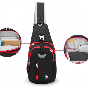 Oiwas Casual Crossbody Chest Bag Sling Shoulder Men's Bag One Strap Lightweight Male Bags Pouch DayPack for Men Travel Sport