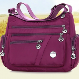 Fashion Women Shoulder Messenger Bag Nylon Oxford Lightweight Waterproof Zipper Package Large Capacity Travel Crossbody Bag