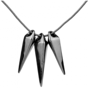 New retro fashion movie peripheral black panther with the same wolf tooth necklace men domineering hip-hop party pendant gift New retro fashion movie peripheral black panther with the same wolf tooth necklace men domineering hip-hop party pendant gift