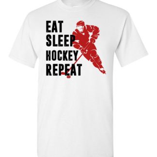 EAT SLEEP hockey REPEAT Gildan Short-Sleeve T-Shirt