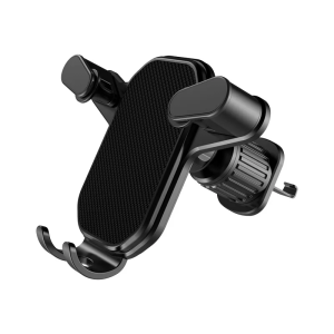New Gravity Car Phone Holder Air Vent Hook Phone Mount 360-Degree Rotation Smart Phone Holder for Car One-Hand Placement