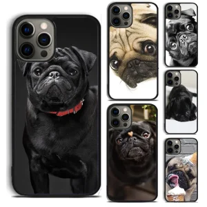 Animal Black Pug close up phone Case Cover For iPhone 15 14 6 7 8 Plus XR XS SE2020 Apple 11 12 13 mini Pro Max coque Animal Black Pug close up phone Case Cover For iPhone 15 14 6 7 8 Plus XR XS SE2020 Apple 11 12 13 mini Pro Max coque