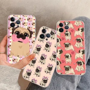 Cute Pug Dog Phone Case For iPhone 15 14 11 12 13 Mini Pro XS Max Cover 6 7 8 Plus X XR SE 2020 Funda Shell Cute Pug Dog Phone Case For iPhone 15 14 11 12 13 Mini Pro XS Max Cover 6 7 8 Plus X XR SE 2020 Funda Shell