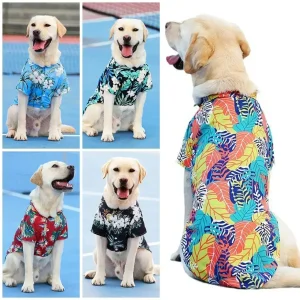 XL-5XL Hawaii Style Cute Summer T-shirts Comfortable Printed Pet Shirt For Medium Large Dog Puppy Pet Clothes Pet Products