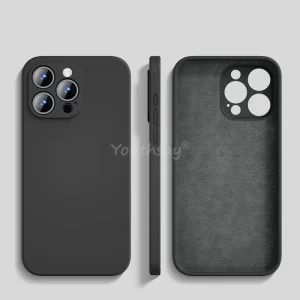 For iPhone 16 Pro Case Liquid Silicone Plain Case For iPhone 16 Pro Max Cover TPU Anti-drop Phone Protector Cover iPhone16 Pro
