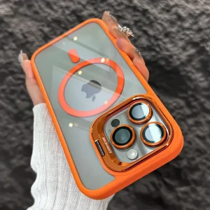 Luxury Magnetic Shockproof Phone Case For iPhone 15 14 13 12 11 16 Pro Max 16 Plus Funda Stand Glass Lens Protection Back Cover Luxury Magnetic Shockproof Phone Case For iPhone 15 14 13 12 11 16 Pro Max 16 Plus Funda Stand Glass Lens Protection Back Cover