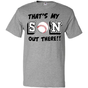 Inktastic That’s My Son Out There With Baseball T-Shirt Sports Crowd High School Inktastic That's My Son Out There With Baseball T-Shirt Sports Crowd High School