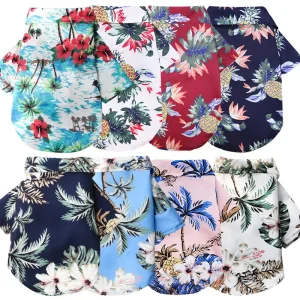 Hawaiian Beach Style Dog T-Shirts Thin Breathable Summer Dog Clothes for Small Dogs Puppy Pet Cat Vest Chihuahua Yorkies Poodle Hawaiian Beach Style Dog T-Shirts Thin Breathable Summer Dog Clothes for Small Dogs Puppy Pet Cat Vest Chihuahua Yorkies Poodle
