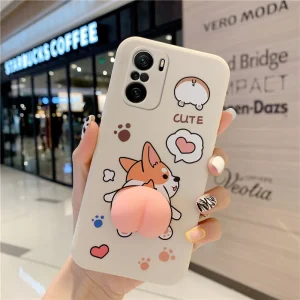 Phone Case For Xiaomi Redmi Note 10 10s 10T 11 11T 5 6 7 8 8T 9 Pro Max 9s 9T 5G Cute Cartoon Peach Corgi Dog 3D Buttocks Cover Phone Case For Xiaomi Redmi Note 10 10s 10T 11 11T 5 6 7 8 8T 9 Pro Max 9s 9T 5G Cute Cartoon Peach Corgi Dog 3D Buttocks Cover