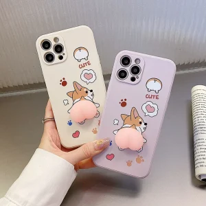Luxury Phone Case For Huawei P20 P30 P40 Lite P50 P60 Art P Smart Z Plus Pro 2019 3D Cartoon Peach Corgi Dog Buttocks Cover Luxury Phone Case For Huawei P20 P30 P40 Lite P50 P60 Art P Smart Z Plus Pro 2019 3D Cartoon Peach Corgi Dog Buttocks Cover