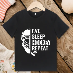 Hockey Lover Boy T-shirt Hipster Cool Urban Streetwear Summer Casual Kids Shirt Short Sleeve Black Tops 3 to 7 Year Children Hockey Lover Boy T-shirt Hipster Cool Urban Streetwear Summer Casual Kids Shirt Short Sleeve Black Tops 3 to 7 Year Children