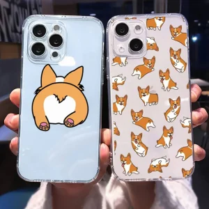 Cute Corgi Butt Animal Puppy Phone Case Transparent soft For iphone 11 13 12 14 pro max mini plus Cute Corgi Butt Animal Puppy Phone Case Transparent soft For iphone 11 13 12 14 pro max mini plus