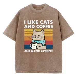 I Like Cats And Coffee Printing Women Wash Clothes Casual Fashion Tshirts Soft Breathable Tee Tops Cool Summer T Shirts Female I Like Cats And Coffee Printing Women Wash Clothes Casual Fashion Tshirts Soft Breathable Tee Tops Cool Summer T Shirts Female