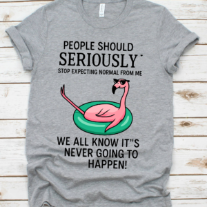 PEOPLE SHOULD SERIOUSLY STOP EXPECTING NORMAL FROM ME WE ALL KNOW IT'S NEVER GOING TO HAPPEN! shirt
