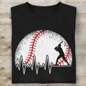 Unisex Basic Softstyle T-Shirt Gildan 64000 - baseball heartbeat