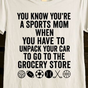 YOU KNOW YOU’RE A SPORTS MOM WHEN YOU HAVE TO UNPACK YOUR CAR TO GO TO THE GROCERY STORE