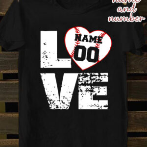 Custom Personalized baseball shirt baseball love Custom Personalized baseball shirt baseball love