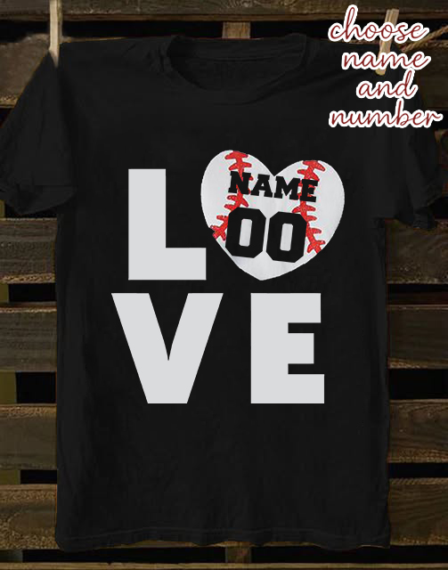 Custom Personalized baseball shirt love baseball