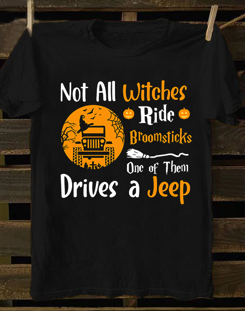 Unisex Basic Softstyle T-Shirt Gildan 64000 Not All Witches Ride Broomsticks One of Them Drives a.  shirt for Halloween