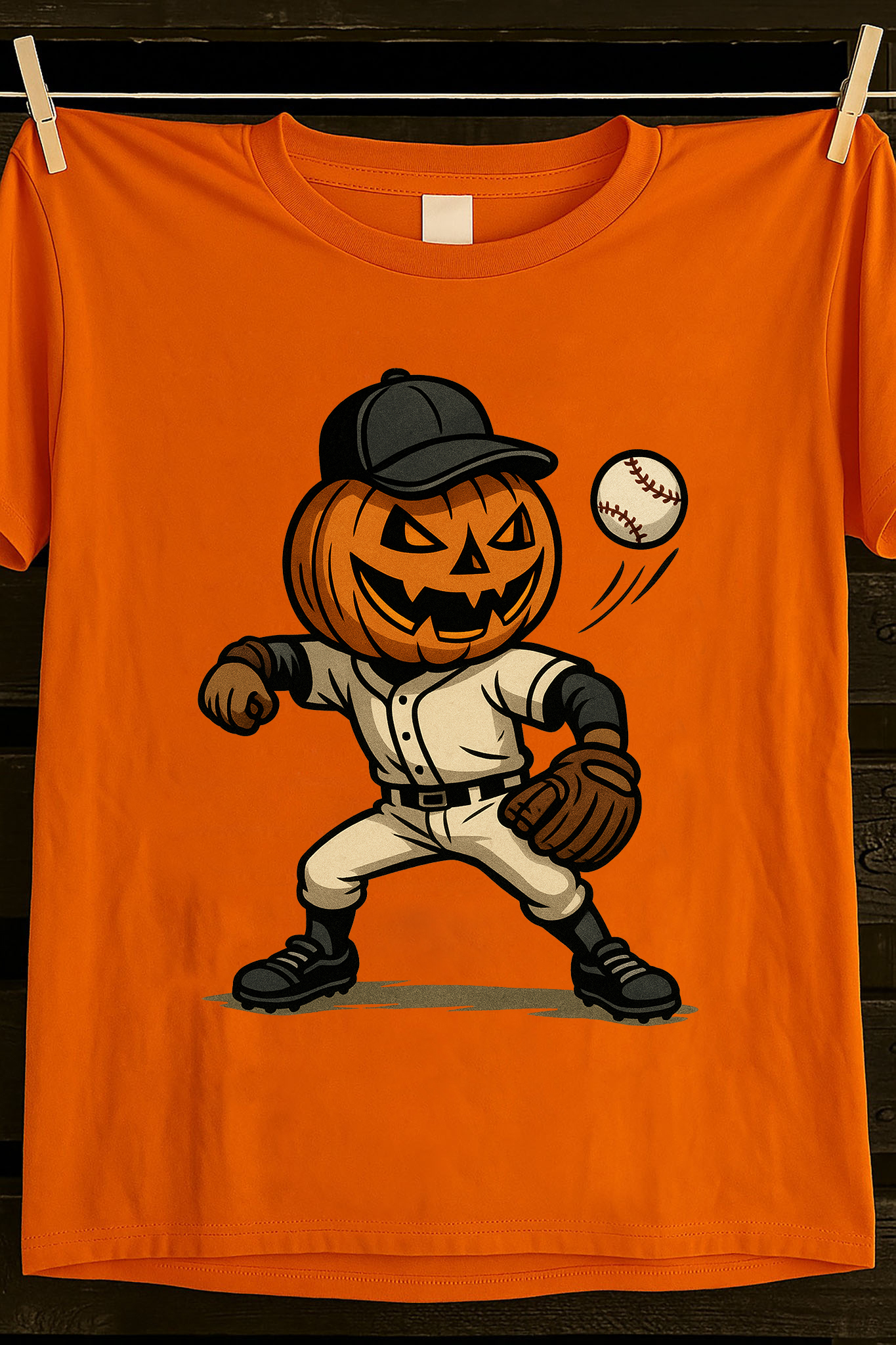 baseball halloween shirt