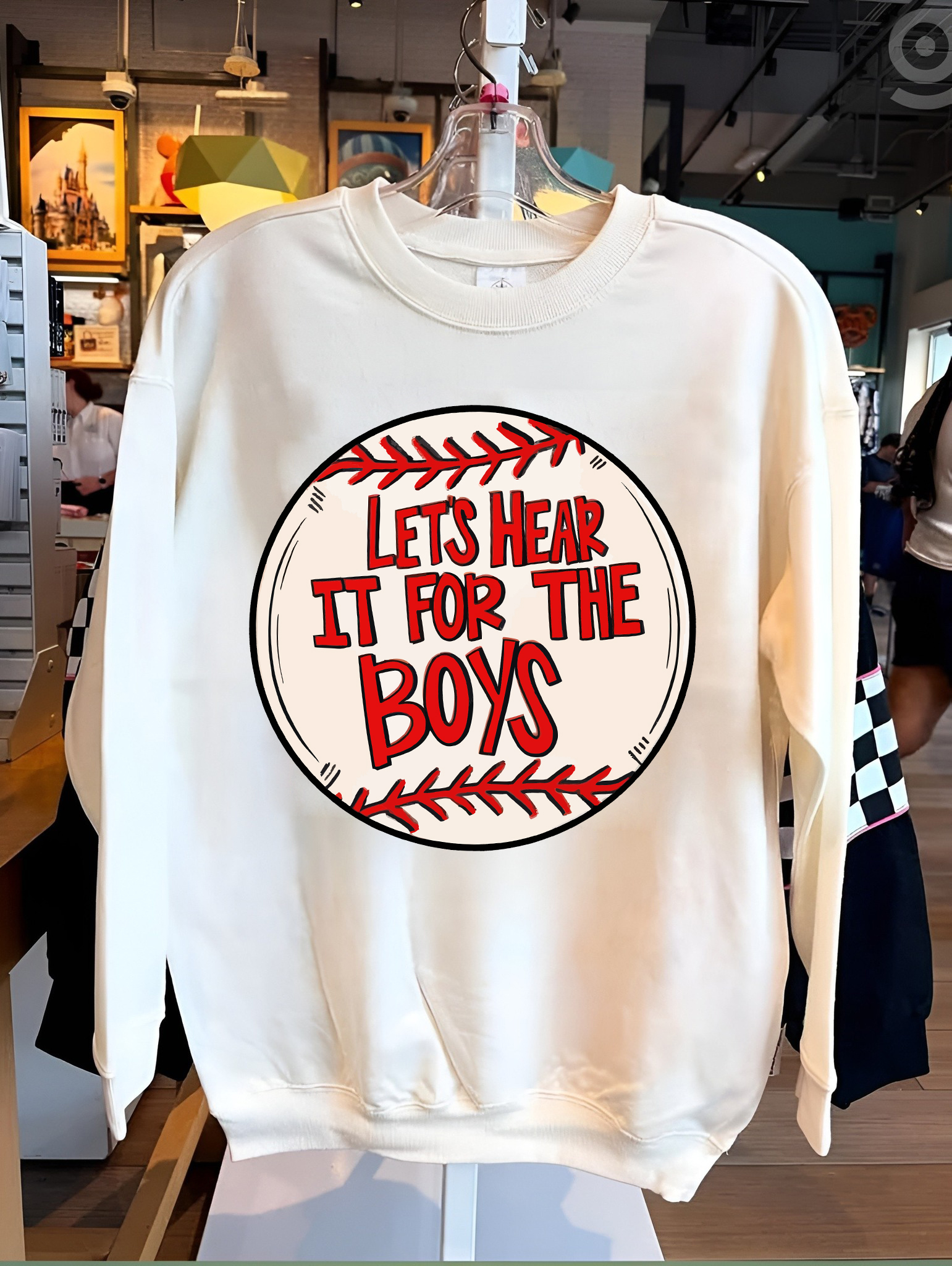 baseball shirt lets hear it for the boys
