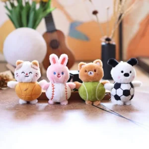 Cartoon Cute Baseball Keychain Pendant Creative Animal Ball Shape Plush Doll Key Holder Car Keychain Backpack Bag Accessories Cartoon Cute Baseball Keychain Pendant Creative Animal Ball Shape Plush Doll Key Holder Car Keychain Backpack Bag Accessories