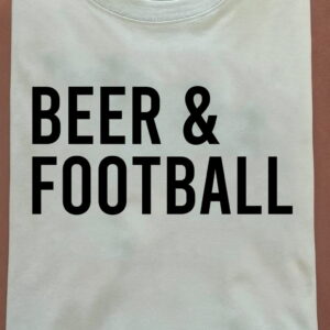 I Love Beer and Football Shirt – Football Fan Gift Tee