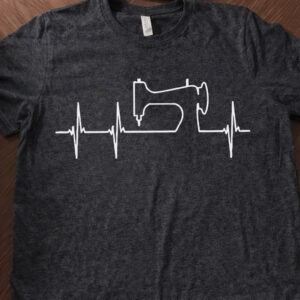 Funny Sewing Lover Heartbeat Shirt, Tee, Sweatshirt & Hoodie Long Sleeve
